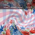 thumbnail image 6 of 4th of July Cloth Napkins, Independence Day Floral Checkered Stars Washable and Reusable Dinner Napkins Set of 4, Table Napkin for Kitchen Party Birthday Wedding Hotel Housewarming 20"x20", 6 of 9