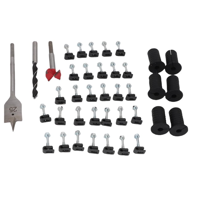 Cable Routing Kit, Multifunction Cable Management System Wall Grommets Accessories for Cables Pass Through Mounting Kit High Sealing Cable Clips for Home Wiring Industrial Use
