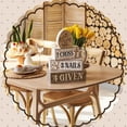 thumbnail image 4 of Decoración de mesa de Pascua con sombreado de líneas «He Is Risen», madera, 4 unidades, 4 of 7