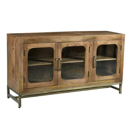 Crestview Collection Mango Wood Sideboard in Light Brown Natural Finish