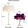 thumbnail image 6 of Floor lamp Nordic Feather LED Floor Lights Living Room Floor Lamp Stand Bedroom Modern Interior Lighting Decor Foyer Standing Lamps Floor lamp, 6 of 7