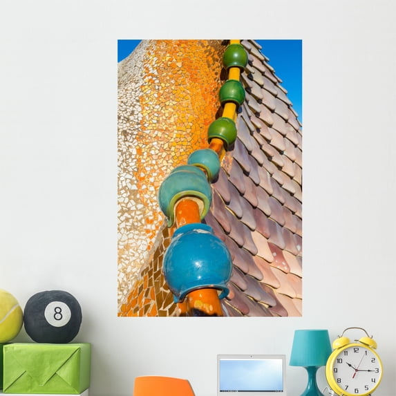 La Casa Batllo Antonio Wall Mural by Wallmonkeys Peel and Stick Graphic (48 in H x 32 in W) WM102819