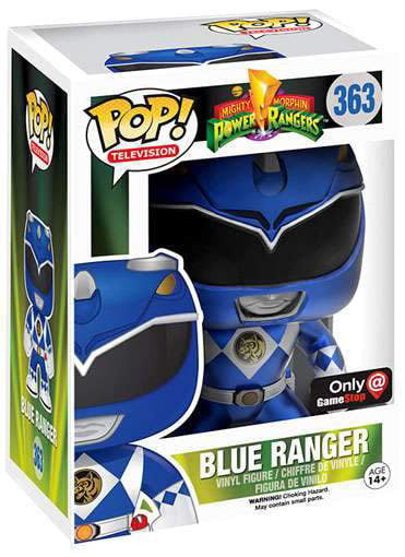 Television Power Rangers Metallic Blue Range limited 10cm #10859 Funko POP 