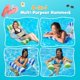 thumbnail image 2 of Hamaca Inflable Flotante Multiusos para Piscina, Hamaca Flotante Reclinable Flotante 4 en 1 de Dos Piezas, Hamaca Inflable de Agua para Piscina, Rayas Azules y Verdes （120 * 70 cm） ER, 2 of 4
