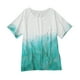 thumbnail image 3 of Gibobby Casual Playera de Manga Corta para Mujer Camisetas túnica manga corta con cuello redondo verano para mujer para camisetas casuales polainas(Verde de menta,XL), 3 of 5