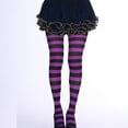 thumbnail image 2 of DQRPSEETB Halloween Women's Wide Striped Tights Stockings Nylon Footed Pantyhose Witch Leggings for Women Girls Halloween Costume Party Dress up Accessories, 2 of 2