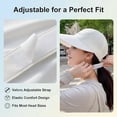 thumbnail image 2 of longantii UPF Sun Protection Baseball Hat for Men and Women, Adjustable UV Protection Wide Brim Baseball Hollow Top Cap, 2 of 7