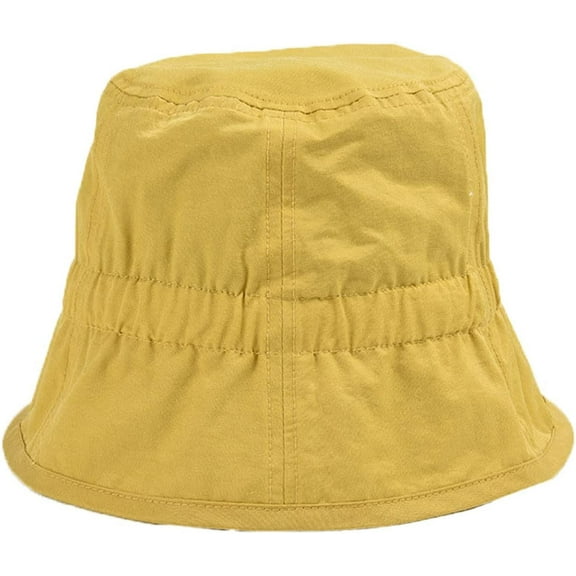 CoCopeaunts Women Summer Bucket Hat for Ladies Casual Sun Protection Fisherman Hat Simple Solid Color Four Seasons Basin Hat