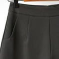 thumbnail image 6 of AherBiu Business Casual Shorts for Women High Waisted Wide Leg Office Ladies Work Shorts Formal Dress Short, 6 of 7