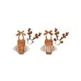 thumbnail image 2 of Cjfdfy Newborn Baby Girl Christmas Outfit Kids Baby Reindeer Costume Deer Romper Dress 0 3 6 9 12 18 24 Months Sleeveless Halter Neck Backless Tulle Bodysuit Antlers Headband Animal Cosplay Costume, 2 of 10