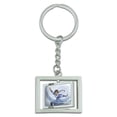 thumbnail image 2 of Avatar the Last Airbender Katara Spinning Rectangle Chrome Plated Metal Keychain Key Chain Ring, 2 of 4