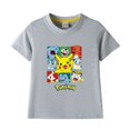 thumbnail image 3 of Camiseta de Pokémon Anime para niños, 100% algodón, ropa de verano para niños, figura de Anime, camiseta gráfica de Pikachu, regalo de cumpleaños para niño y niña, 3 of 5