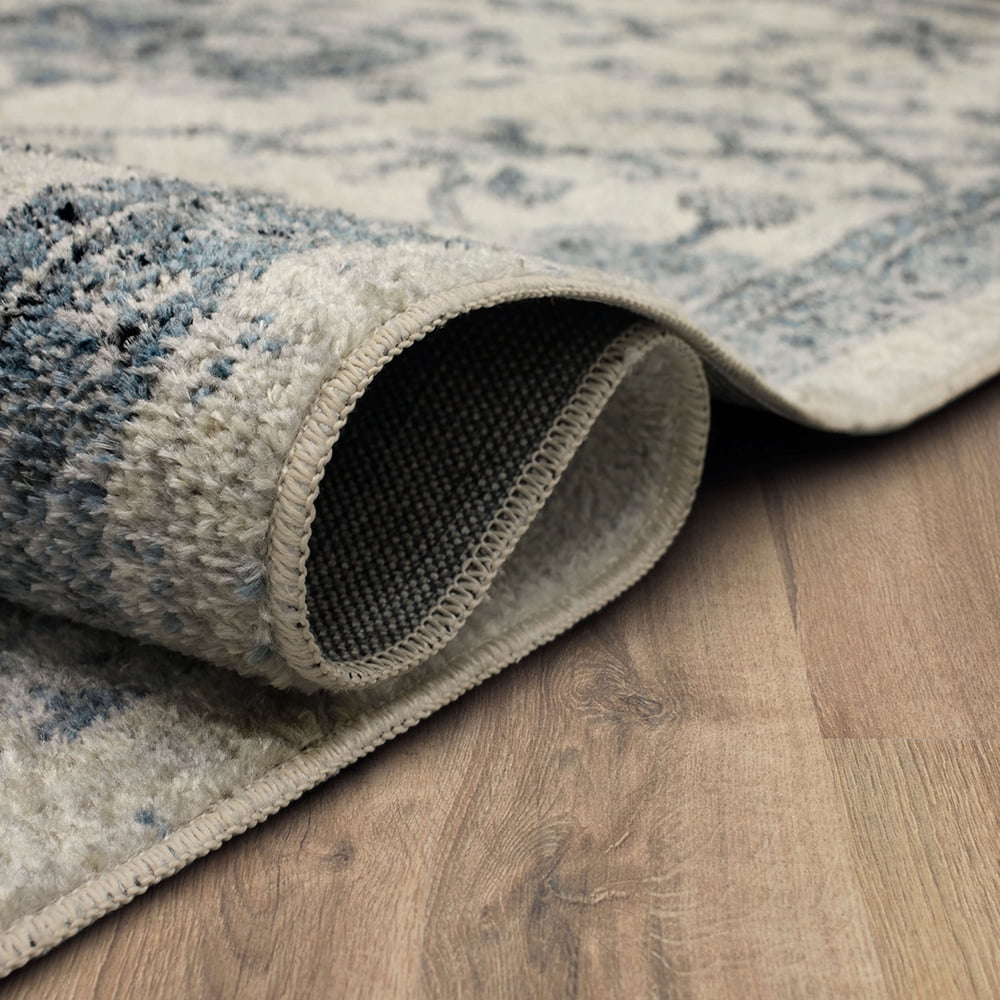 Mohawk Home Arete Floral Indoor Polyester Area Rug, Blue, 5'3" x 8'