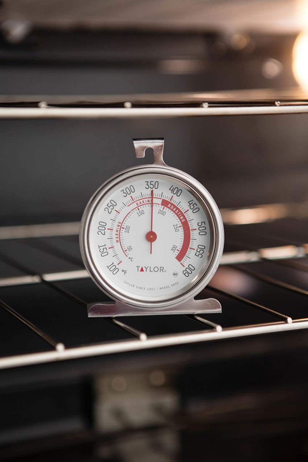 Taylor Classic Series Backofenthermometer – Mit Großem Zifferblatt (8,3 Cm), Edelstahl, 100–315°C