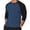Blue1, variant on Dagugfen T Shirts for Men Long Sleeve Crew Neck Stretchy Cotton Spandex Casual Athletic Shirts Solid Color