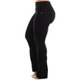 thumbnail image 5 of Moda Xpress Women’s Junior Casual Mid Rise Butt Lifting Black Stretch Bootcut Jeans 10892F, 5 of 7