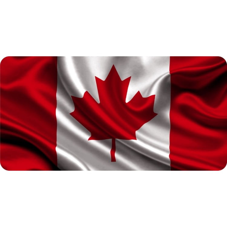 Canada Flag Wavy Photo License Plate Walmart Canada