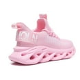thumbnail image 5 of GSLMOLN Women's Lightweight Breathable Walking Shoes, Sock Sneakers, Pink, Size 11, 5 of 6