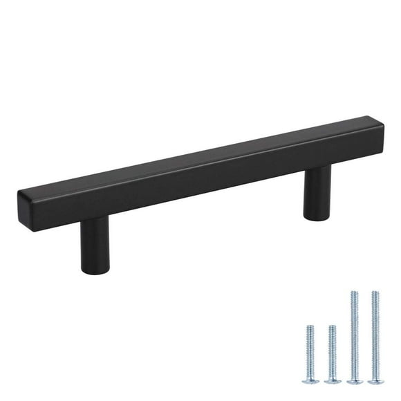 Peaha Poignées de Cabinet 4 Po Poignées de Cuisine Noires Lot de 20 - PHJ22BK 102mm Poignées de Tiroir de Commode Matériel de Cabinet de Salle de Bain pour Chambre, Placard, Garde-Robe