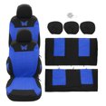 thumbnail image 1 of Kit universal de 9 fundas Unique Bargains para asientos de coche lavables patrón de mariposa azul, 1 of 7