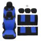 thumbnail image 1 of Kit universal de 9 fundas Unique Bargains para asientos de coche lavables patrón de mariposa azul, 1 of 7