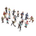 thumbnail image 3 of Role Play Figure, DIY Games Vivid Exquisite 16 PCS Tiny Scale Farm Character Model Set  for Photography Props, 3 of 7
