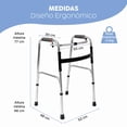 thumbnail image 3 of Andadera Plegable Ajustable Medu Pulse con 6 Niveles de Altura, 3 of 7
