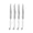 Pearlized White, variant on French Home Set of 4 Laguiole Steak Knives, Chocolate Brown