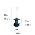 thumbnail image 2 of Zhourta Metal Birdhouse Feeder for Outside Weatherproof and Squirrel Resistant Iron Crafts Hanging Courtyard Garden Bird Feeder, 2 of 6