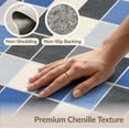 thumbnail image 6 of ODIKA 9'x12' Washable Area Rug Non-Shedding, Easy Care Abstract Mosaic Tessellated Grid Geometric Interlocking Design for Master Suite, California King, Under Bed, 6 of 7