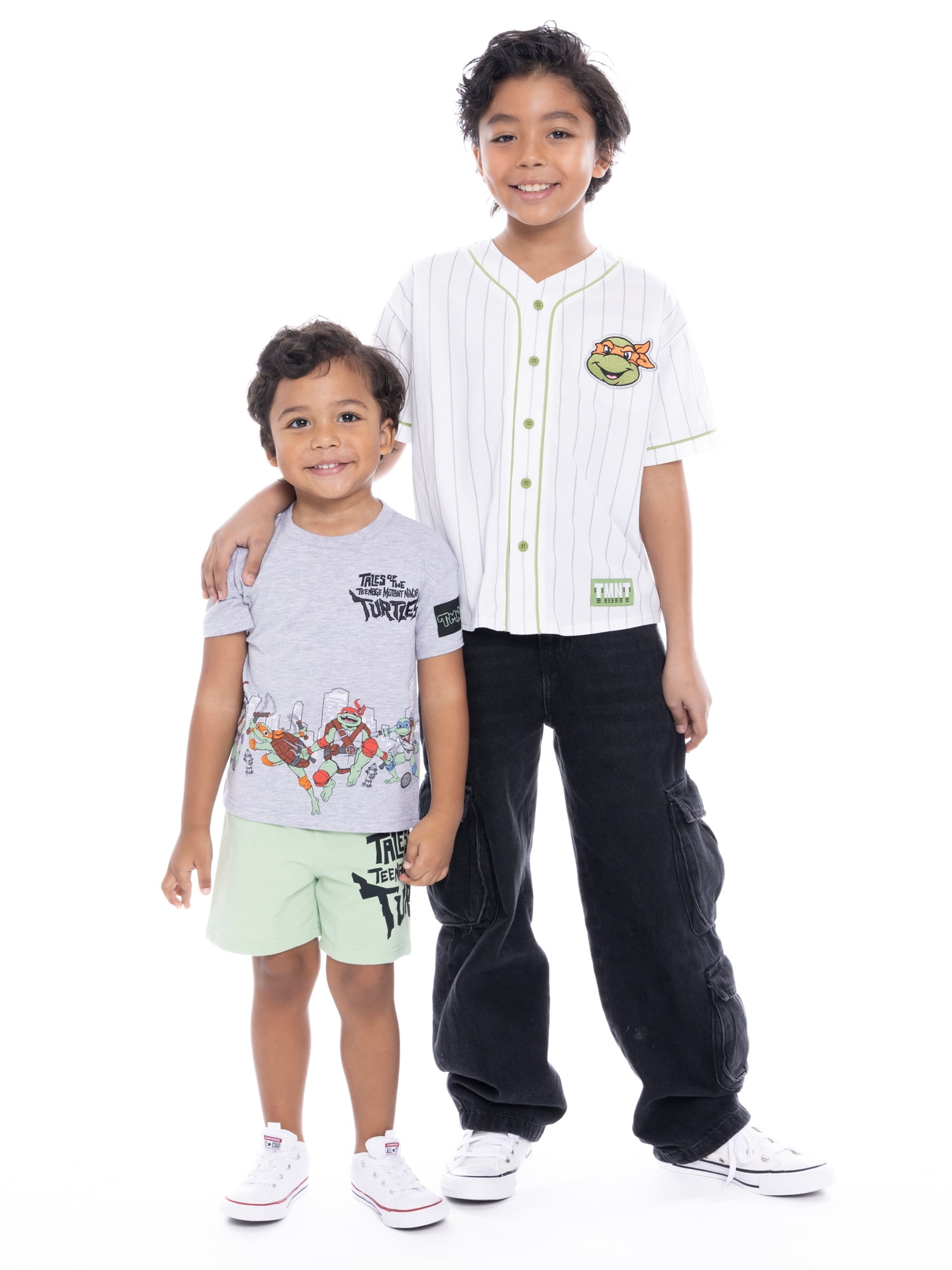 Teenage Mutant Ninja Turtles Boys Character Graphic Baseball Jersey, Sizes 4-18