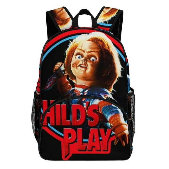 Cartoon Doll Backpack Stylish College Daypack Cute Travel Carry On Bag 17 inch for Work Outdoor