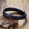 thumbnail image 3 of De Cuero Del Acero Inoxidable De Manera Para Hombre Todas s Ocasiones Accesorio Sunnimix Pulsera para hombre de acero inoxidable, 3 of 8
