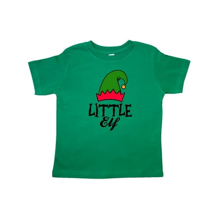 - Little Elf with Elf Hat Toddler T-Shirt