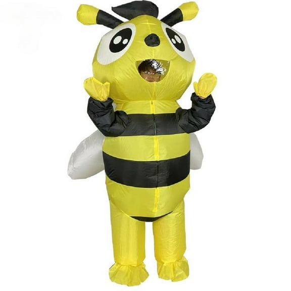 Cute inflatable bee costume - fun inflatable costume for parties and role-playing, suitable for adult (4.9-6.2 feet) inflatable party cosplay costumes