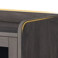 thumbnail image 6 of DWVO Sideboard Buffet Cabinet with LED Light & Doors, Modern Wood Acrylic Glass Sideboard Storage Cabinet Cupboard, Sideboard Buffet Table for Kitchen, Dinning Room, Living Room, Gray, 6 of 10