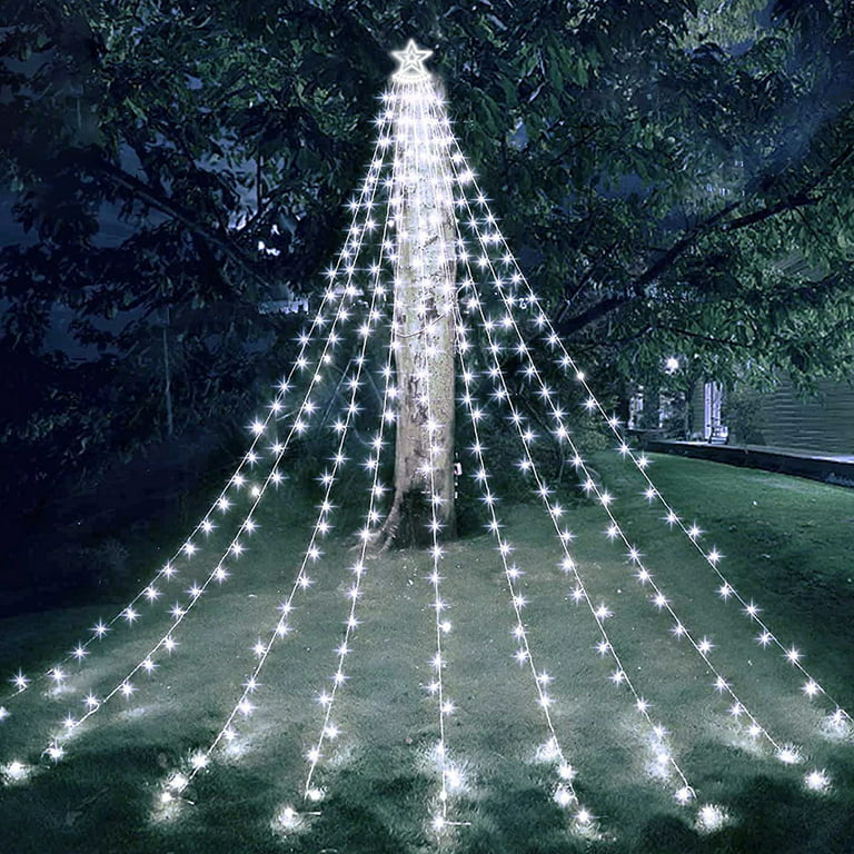 Christmas Outdoor Star String Lights Waterfall String Light - Temu