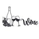 thumbnail image 2 of Decoración de pared con tema de vino ANGGREK Arte Del Hierro moderno Negro, 2 of 7