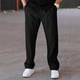 thumbnail image 1 of Pantalones deportivos holgados de poliéster para hombre, de color liso, informales, con cordón y cintura elástica y bolsillos., 1 of 5