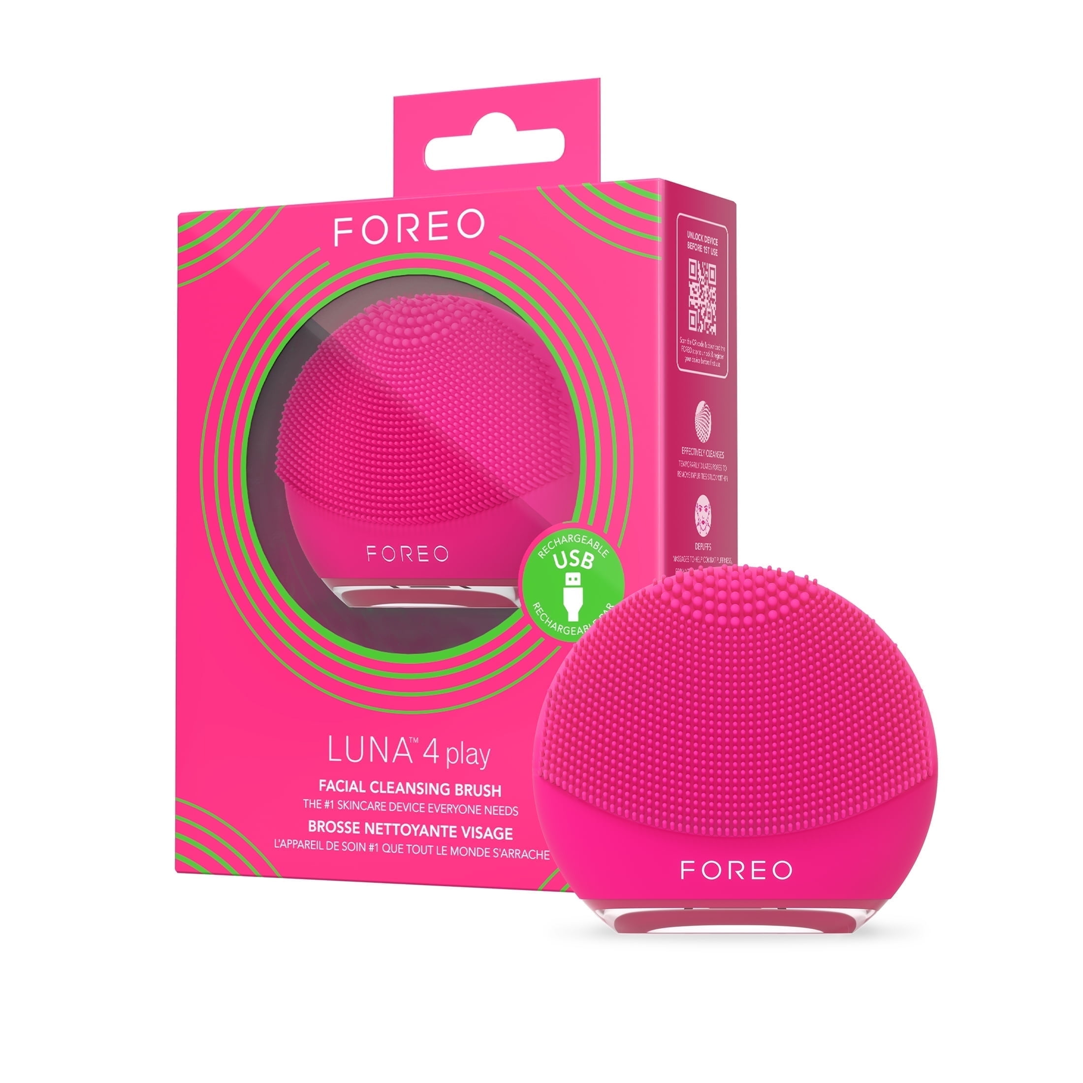 FOREO LUNA 3 Smart Sonic Facial Cleanser & Massager, Sensitive