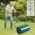 thumbnail image 6 of Lawn Roller, 24'' 13 Gallons Pull & Push Steel Yard Roller with Removable Drain Plug, Water or Sand Filled for Garden, Park, Grass, Green, 6 of 8