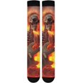 thumbnail image 7 of Coolnut Flame Skull Playing Guitar Compression Socks Women Men Knee High Stockings 1Pair for Sports, Running, Travel204 Gift, 7 of 7