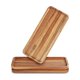 thumbnail image 1 of Acacia Wood Serving Trays, Set of 3 Wooden Serving Platters for Home Decor, Food, Cheese, Fruit, Vegetables, Charcuterie, Appetizer Serving Tray(11.8 x 5.1 x 0.78 inches), 1 of 5