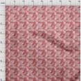 thumbnail image 4 of oneOone Rayon Pink Fabric Geometric Sewing Craft Projects Fabric Prints By Yard 56 Inch Wide, 4 of 4