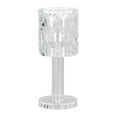 thumbnail image 1 of Crystal Table Lamp LED Mini Transparent Plastic Crystal Desk Lamp IP54 Protection Room Bedroom Bedside Night Light Warm White, 1 of 12