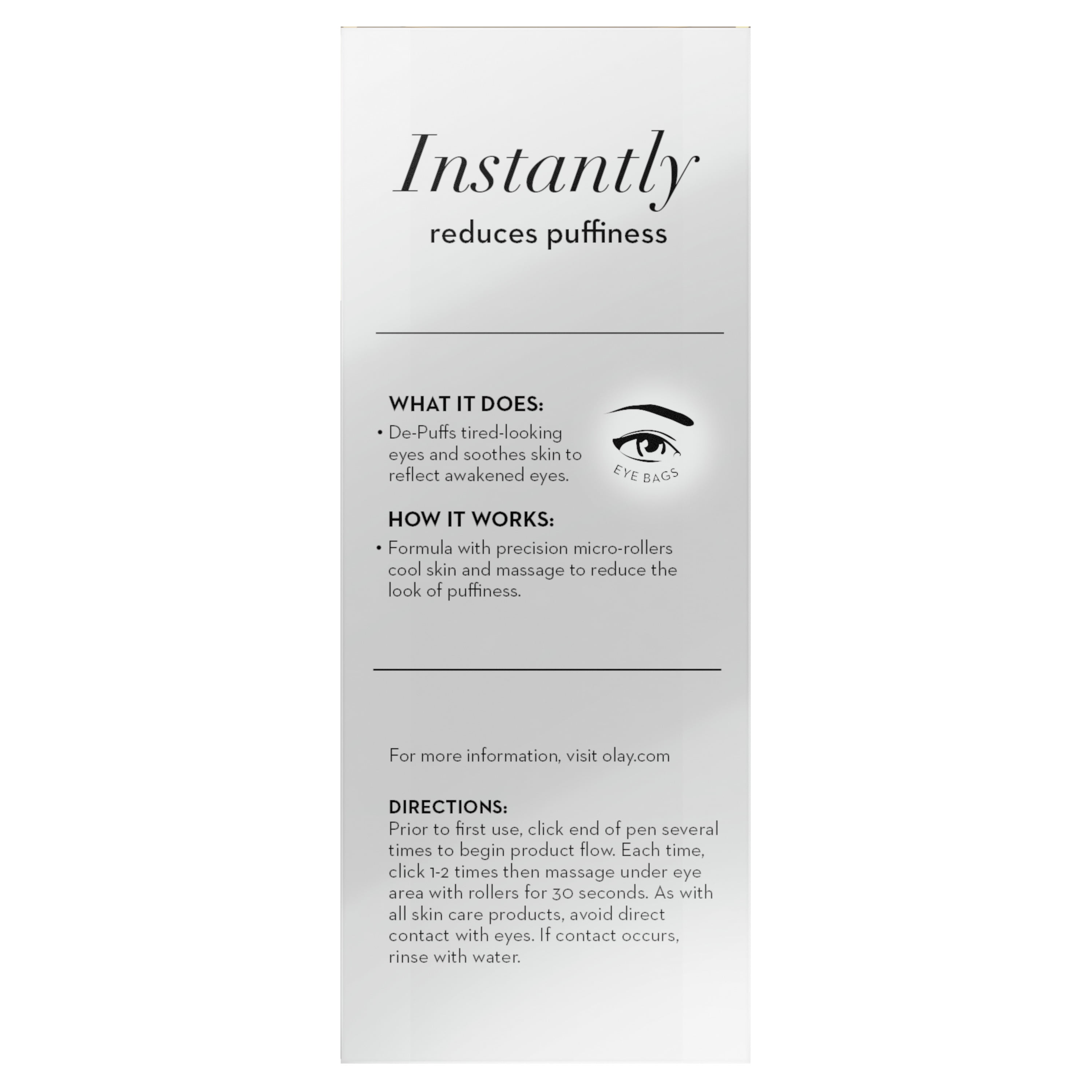Olay Eyes Depuffing Eye Roller for Tired Skin, 0.2 fl oz