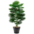 thumbnail image 2 of Artificial Potted Plants Fake Tropical Greenery Realistic Home Office Decor for Living Room Kitchen Shelf Indoor Decoration Green, 2 of 6