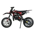 thumbnail image 4 of Kolpty Dirt Bike, Mini Kid Dirt Bike, 49CC 2-Stroke Gas Powered Motorcycle with Off-Rode Tire, Front Rear Disc Brakes, Shock Absorption Pocket Motorbike, Up to 25 Mph, Max Load 330 LBS, 4 of 8