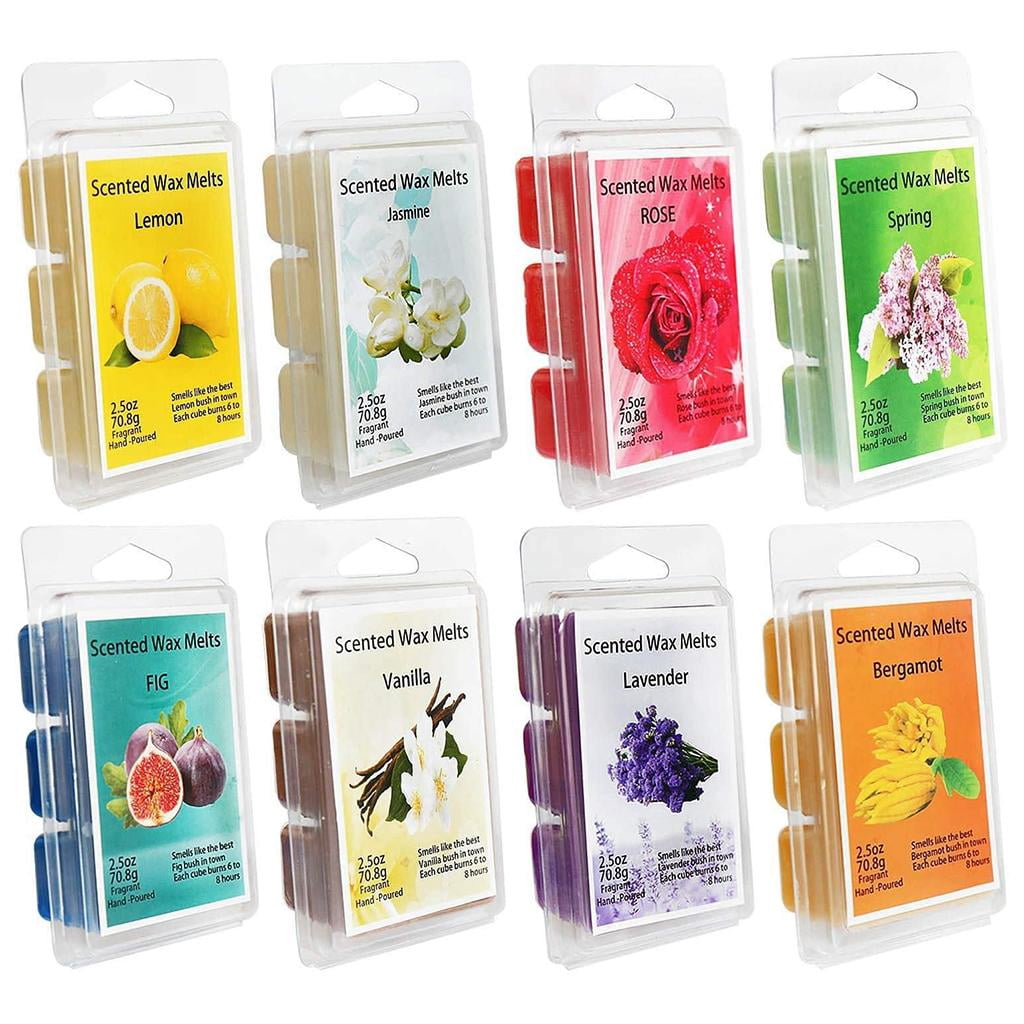 SDFGTstore 8 Fragrances Cubes - Smells Great - Scented Wax Melts Wax Warmer Cubes/Tarts