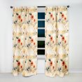 thumbnail image 5 of Designart "Pastoral Beige Blossoms III" Botanical Traditional Curtain, Floral Single Panel, 5 of 6